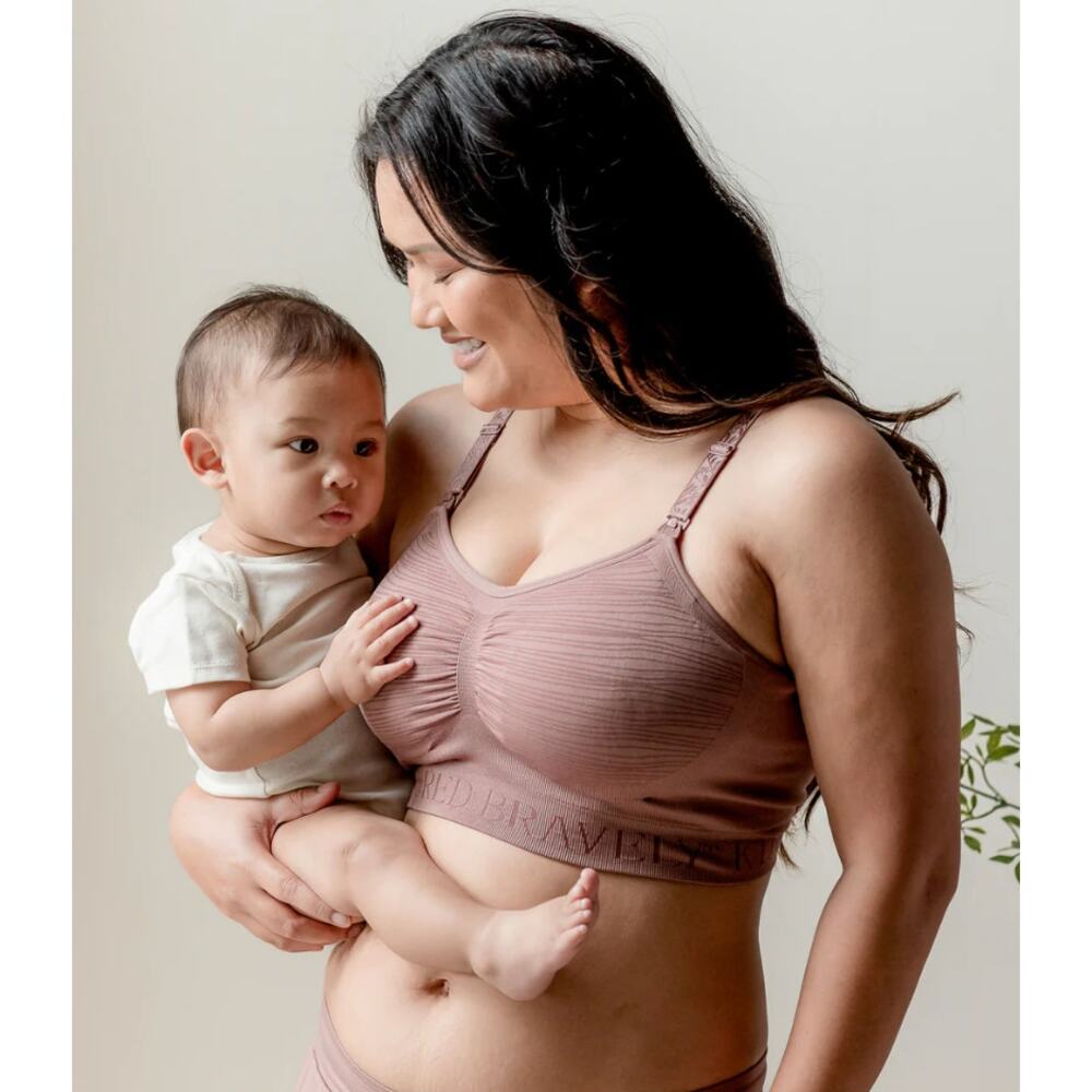 Kindred Bravely Purple Nursing Bra Seamless Comfort